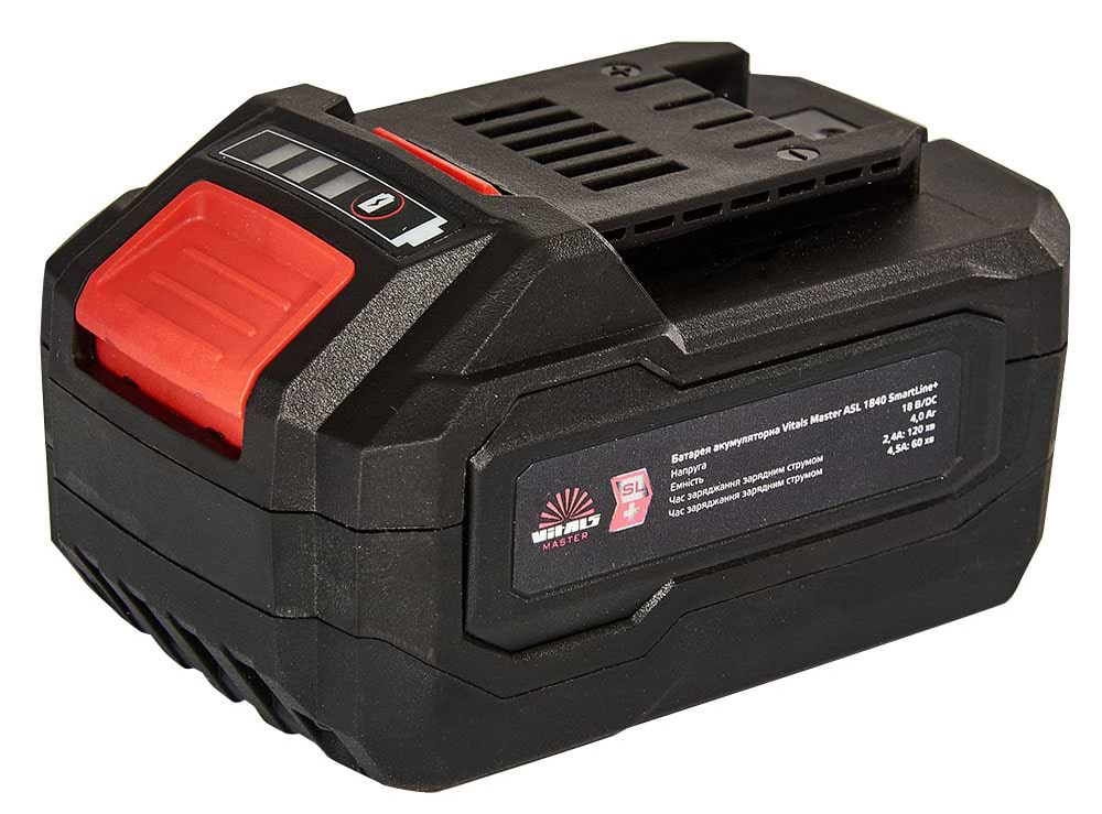Аккумулятор для электроинструментов VITALS Master ASL 1840 SmartLine+
